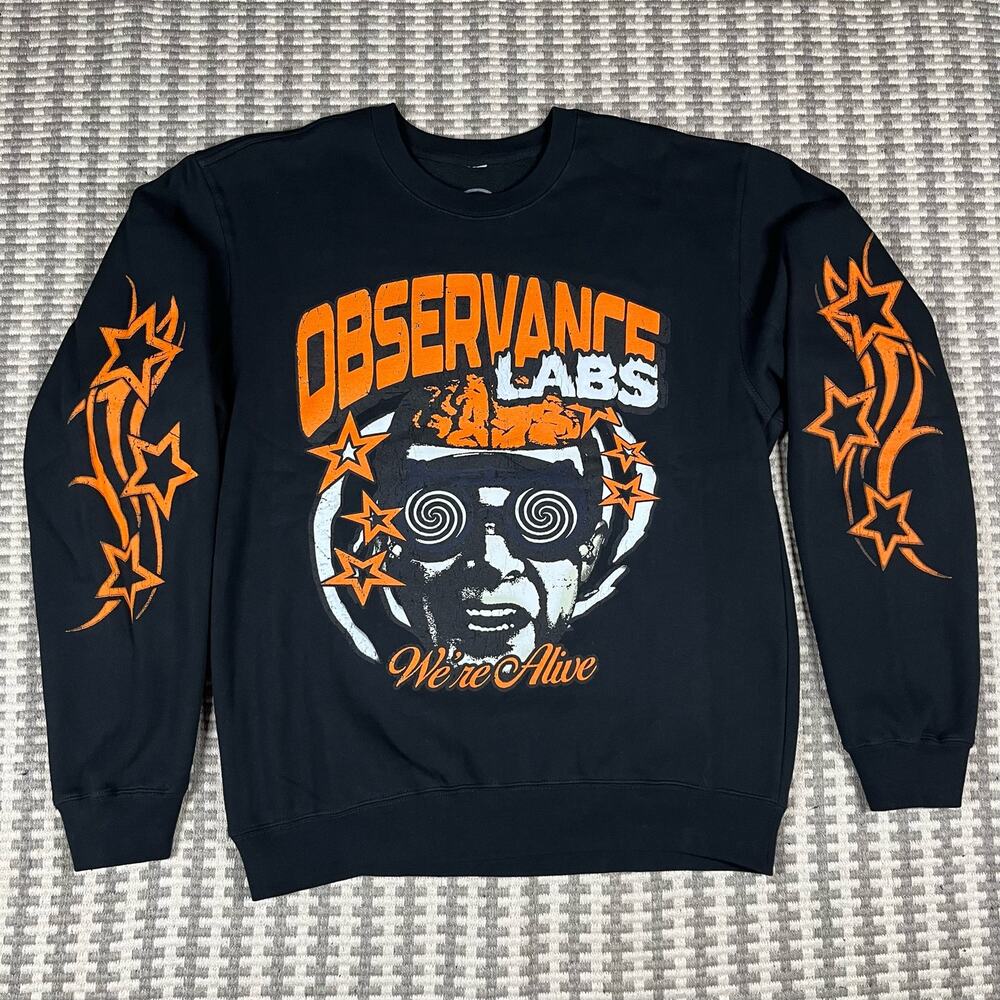 Observance We’re Alive Black Pullover Crewneck Men’s Sz M New